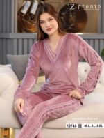 ⁦Winter women’s pajama set, 2 pieces⁩ - الصورة ⁦3⁩