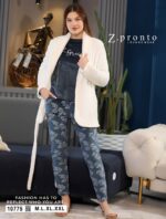⁦Winter women’s pajama, 3 Pieces⁩ - الصورة ⁦3⁩